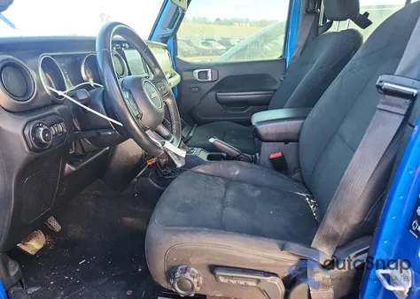 2021 Jeep Wrangler Unlimited Sport из США, поврежденный, VIN 1C4HJXDM0MW817820